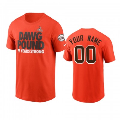 Cleveland Browns Custom Nike 1946 Collection T-Shirt Orange